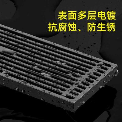金案长条地漏卫生间淋浴房长方形侧浴室超大排水口量加长型防臭器