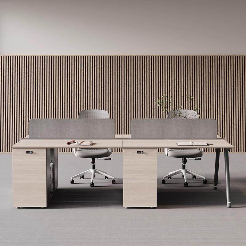 职员办公桌简约现代2二人位两人双人面对面对坐工位员工桌椅组合