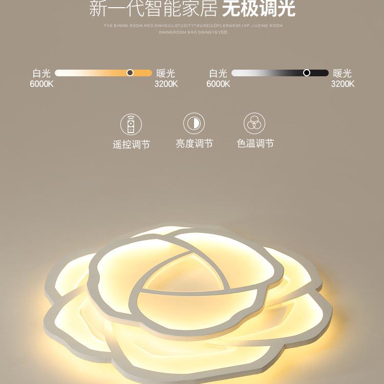 卧室灯温馨浪漫房间灯书房创意现代简约主卧次卧吸顶灯圆形LED灯