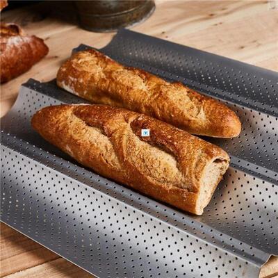 Non-Stick Bread Pans Baking Tray 2/3/4 Loaf Baguette Mold