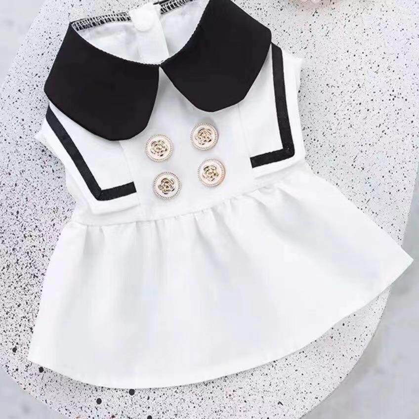 狗狗衣服猫咪夏季薄款雪纳瑞泰迪比熊博美小型犬宠物夏天公主裙子