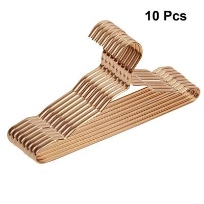Aluminum Alloy Clothing Hanger 5/10pcs Golden Durable Dome