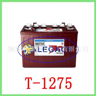 Trojan邱健蓄电池T 1275升降平台叉车T105J305P电瓶 145观光车T