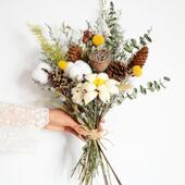 ins满天星薰衣草向日葵挂墙干花花束野餐郊游拍照道具客厅装 饰花