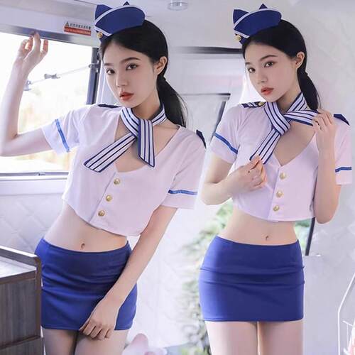 性感机长秘书空姐制服纯欲套装主播变装角色扮演服装女警COS服装