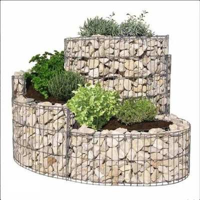 景观石笼网墙园林别墅景观墙电焊网格宾笼格宾网石头凳网箱