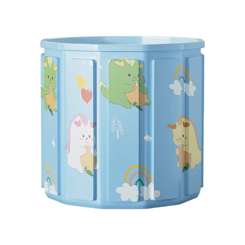 家用折叠免安装成人大号浴桶便携式粉色泡泡龙保温全身儿童泡澡桶