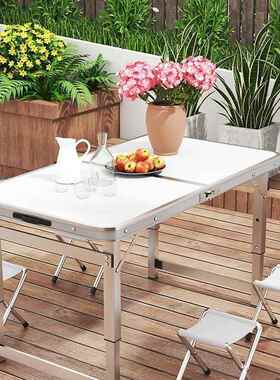 折地叠桌户夜市摆摊推36298餐展外业可折叠桌子桌椅便携式简易促