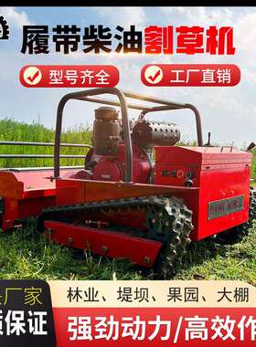 全地形越野割草机履带式遥控割草机果园农场专用割草设备