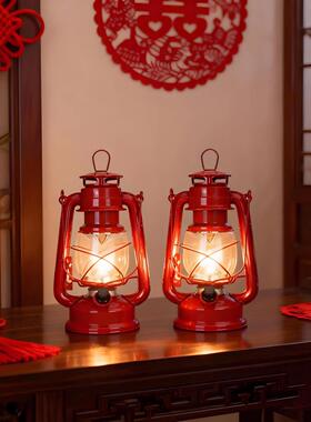 结婚喜灯新房床头灯LED长明子孙灯红色一对台灯婚房布置装饰用品
