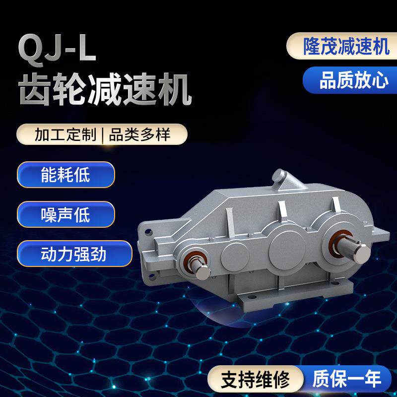 隆茂圆柱齿轮转动减速电机qjl圆柱齿轮减速机圆柱齿轮转动