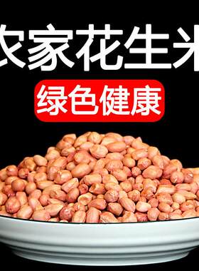 湖北孝感大悟随州广水黄冈红安土特产农家白皮生花生米当季新货