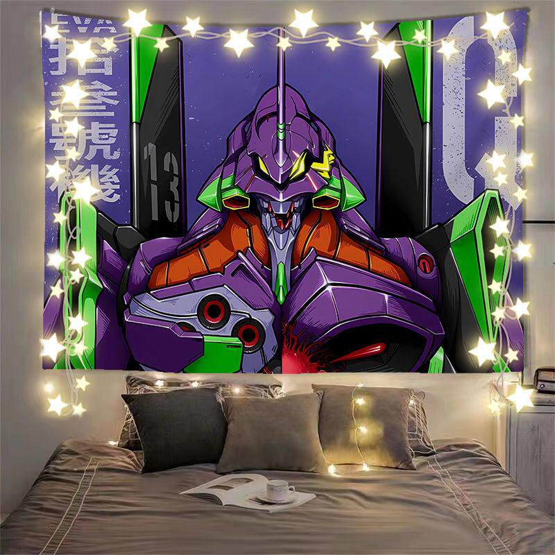 EVA【初机号】新世纪福音战士寝室宿舍房间装饰背景布床头挂布毯