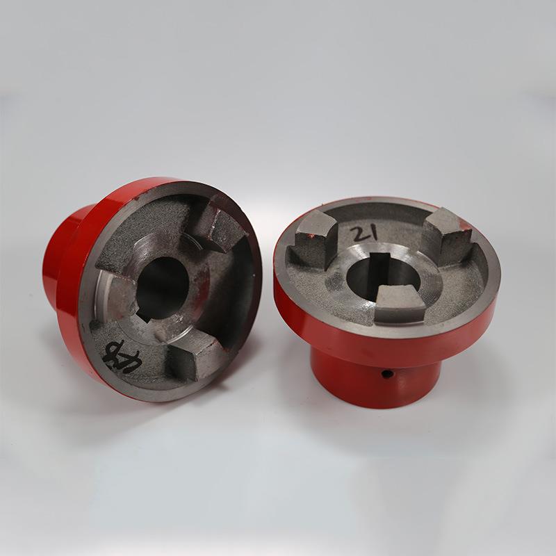 挠性爪型联轴器 泵用三爪联轴器电机水泵连接轮对轮背靠轮
