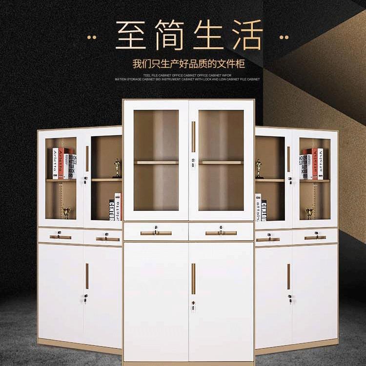 文件柜钢制办公柜员工储物柜置物柜薄边柜柜子拆装柜会计凭证柜