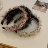 甜美可爱麻花头箍高级饰 箍 韩国新头款 秋冬彩色针毛OII线宽织发版