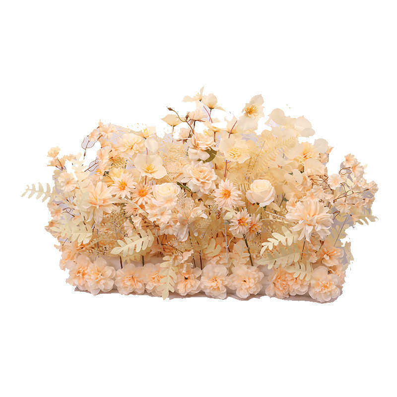 仿真花排花香槟色花排地排花婚庆路引成品花婚礼装饰T台布置花艺,鲜花速递/花卉仿真/绿植园艺,仿真绿植,淘宝优惠券,粉丝福利购,淘宝优惠卷