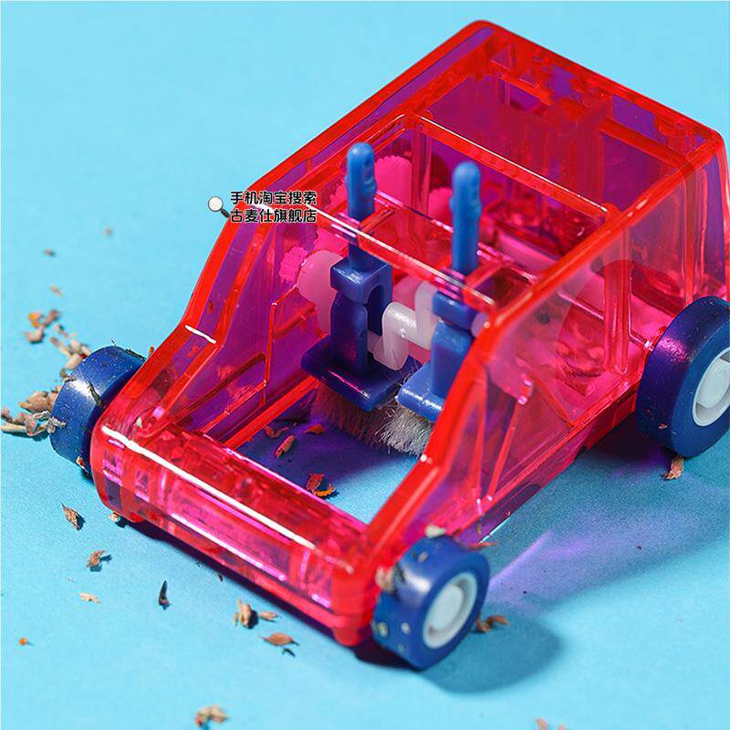 인기있는 학생 용품 미니 데스크탑 스위퍼 연필 부스러기 고무 스위퍼 쓰레기 수거차 푸시 슬라이딩 자동차