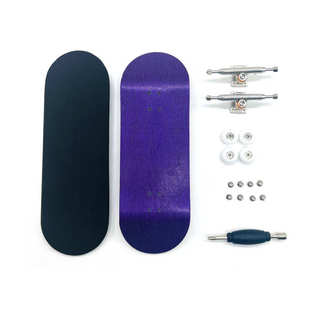 滑板枫木滑板创意34mm轴承彩色板桥指指尖专业双迷你宽翘板手指轮