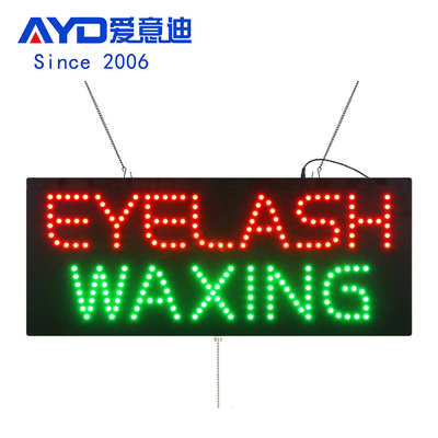 招牌灯箱力 广告牌亚克eyelash电子led热销sign  眼睫毛led