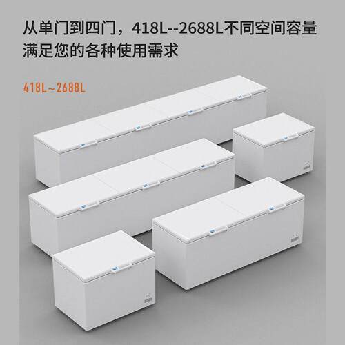 恩速典商用藏大冰卧式家耀弛用节能冷柜冷冻柜冷柜保鲜柜冻柜