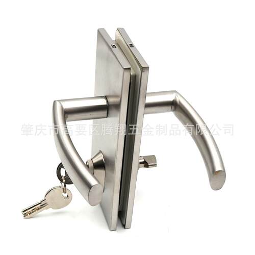 酒店化玻璃门锁TDL-015不钢锈钢340双开单开执手锁公室推拉办玻璃