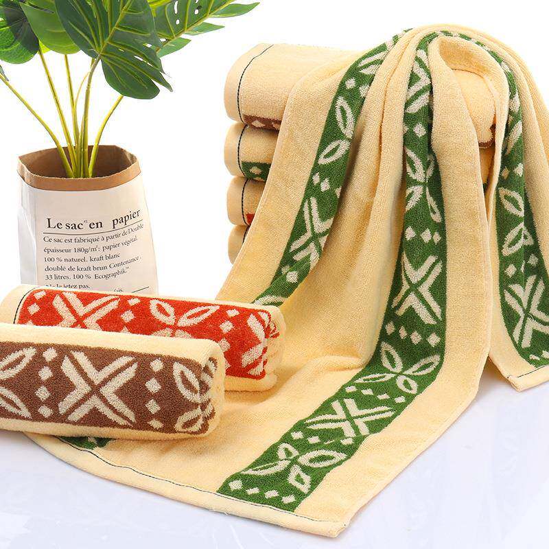 40*110cm长款提花毛巾成人洗澡毛巾棉质加长毛巾健身房礼品运动巾