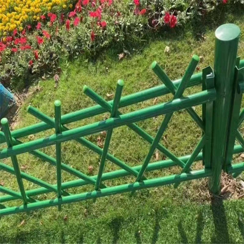 户外不锈钢仿竹护栏新农村菜地围栏市政建设道路围栏竹篱笆栅栏