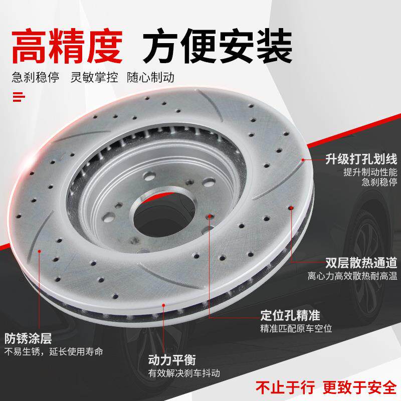 适用标致206 207 307308 408 508爱丽舍301雪铁龙C4L世嘉C5刹车盘
