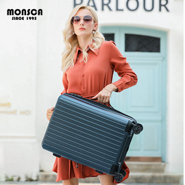 MONSCA/摩斯卡行李箱女20寸学生拉杆箱24寸大容量男旅行箱28寸