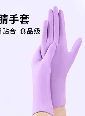 Extended disposable nitrile gloves, same as the ones popular