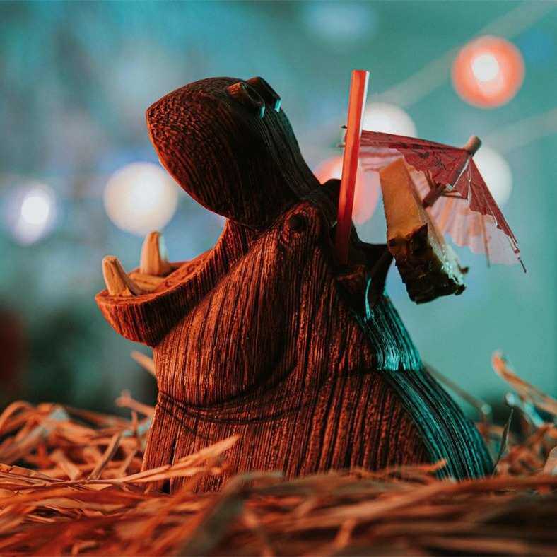 大号棕色河马花瓶 夏天夏威夷陶瓷多功能桌面装饰摆件河马花插,家居饰品,花瓶,淘宝优惠券,粉丝福利购,淘宝优惠卷