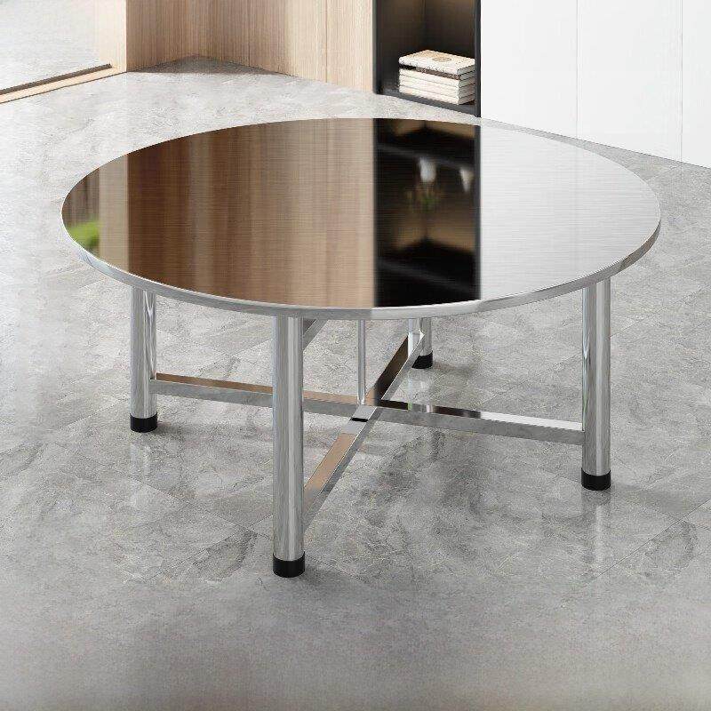 304不锈钢折叠桌吃饭桌摆摊夜市便携户外家用圆台桌桌子餐桌大圆,住宅家具,不锈钢/PVC餐桌,淘宝优惠券,粉丝福利购,淘宝优惠卷