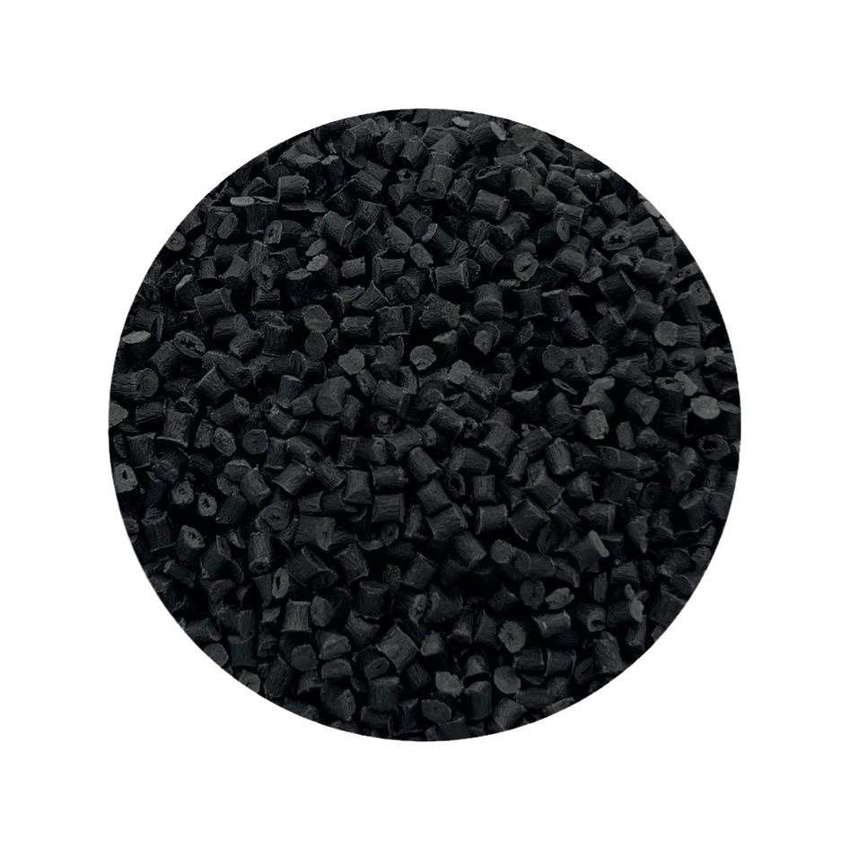 阻燃POK30%玻纤增强黑色颗粒高抗冲耐磨替代PA66 POM汽车轴承塑料