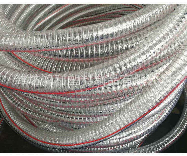 ПВХ труб 生产大型号大口径pvc钢丝增强软管 pvc钢丝软管 透明  排污用