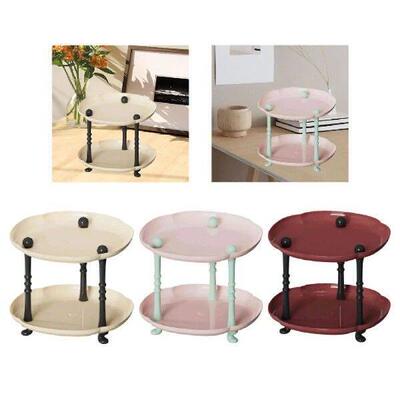 2 Tier Valet Tray,Vanity Organizer Storage Countertop Rack