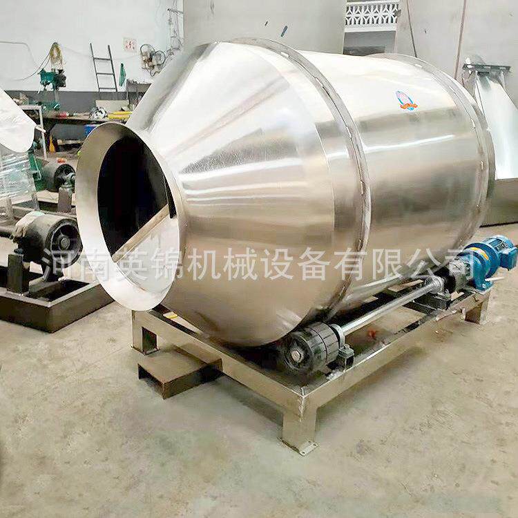 卧式青豆蚕豆调味拌料机 香菇豆腐干滚筒不锈钢搅拌机型号齐全
