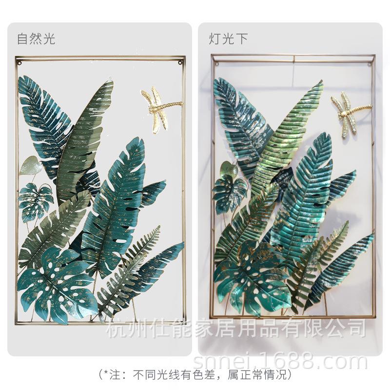 美式创意家居入户门正对墙挂件清新餐厅绿植壁挂进门玄关装饰挂饰