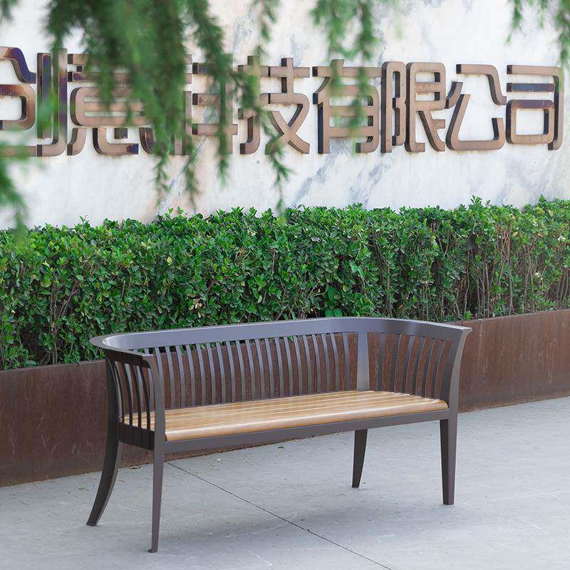 户外公园椅露台园林休闲铁艺座椅公园小区商业街广场长椅