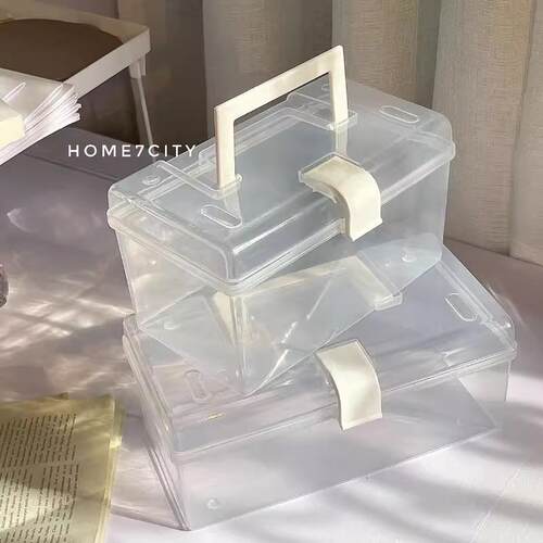 Minimalist INS-style transparent storage box, suitable for s