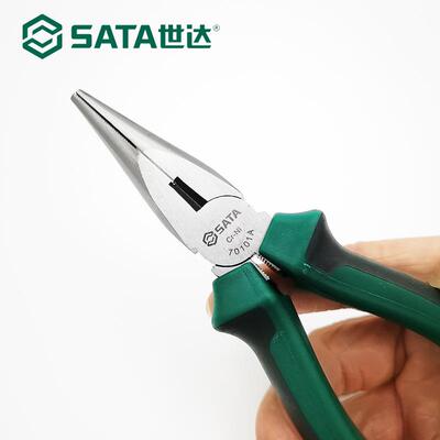 世达尖嘴钳子6寸8寸多功能电工工具钳手工剪线钳子70101A 70102A