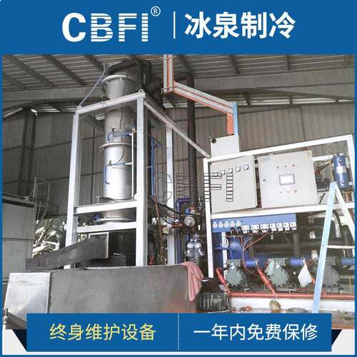 广州冰泉大型透明圆形商用制冰机可定制食品工厂管冰机20吨