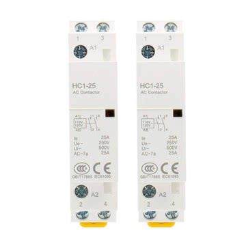 导轨式交流接触器220V家用小型NCH8单相二常开常闭宾馆20A25A40A