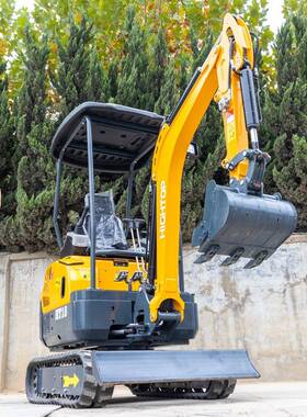 外贸出口小型履带式挖掘机 HT18迷你家用挖掘机 市政建筑拆除钩机