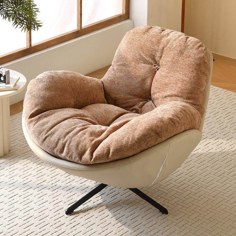 北欧时尚旋转单人沙发椅设计师小户型客厅阳台家用休闲懒人蛋壳椅