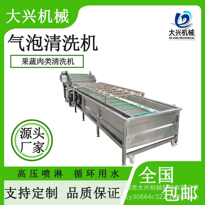 果蔬气泡清洗机大枣清洗机毛笋清洗机免安装商用全自动大型洗菜机