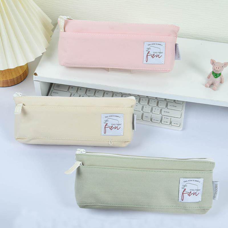 莫兰迪色简约ins韩系小巧便携三角笔袋中小学生男孩女孩通用笔袋