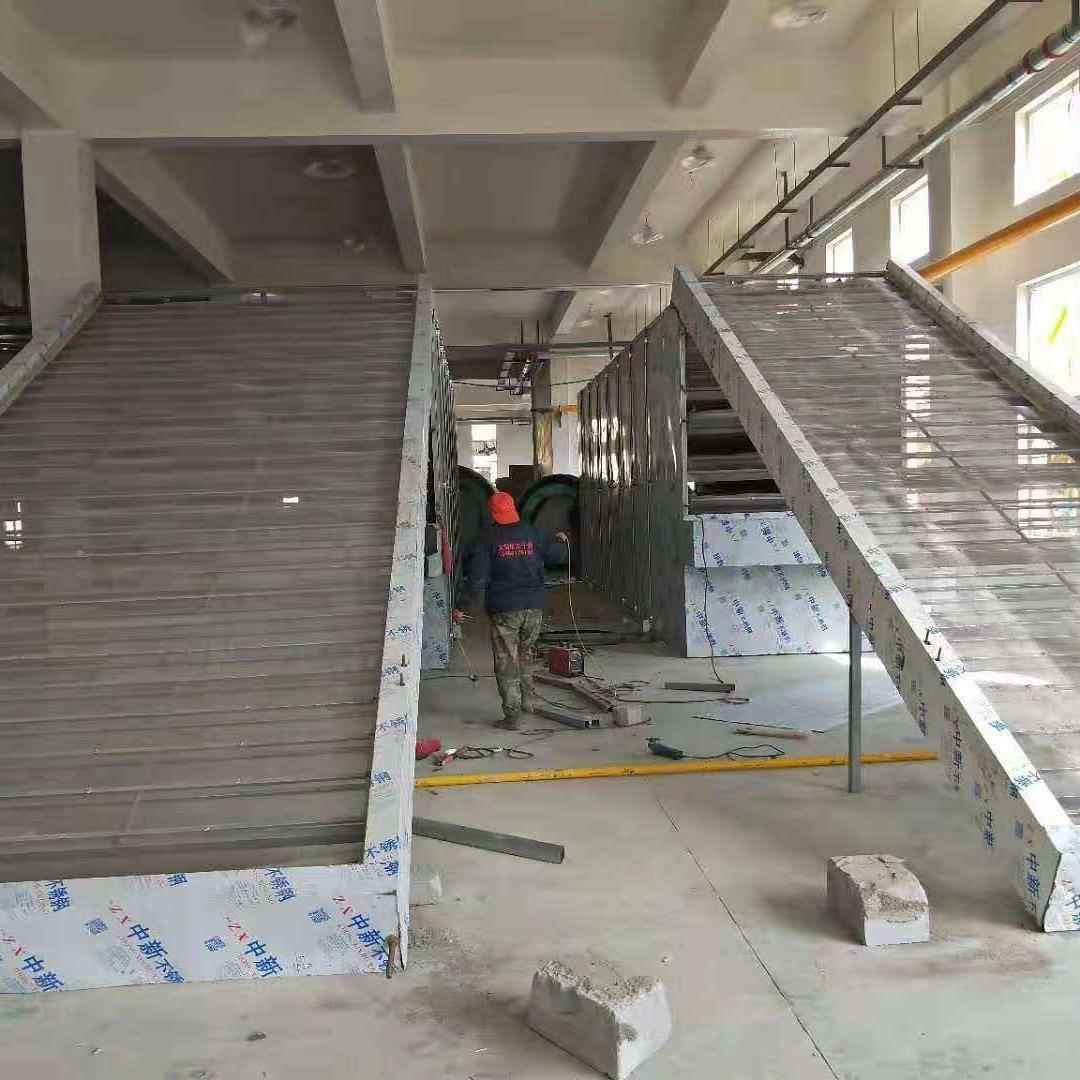 鑫烨连续网带式烘干设备三七牛蒡人参中药材饮片多层网带烘干机