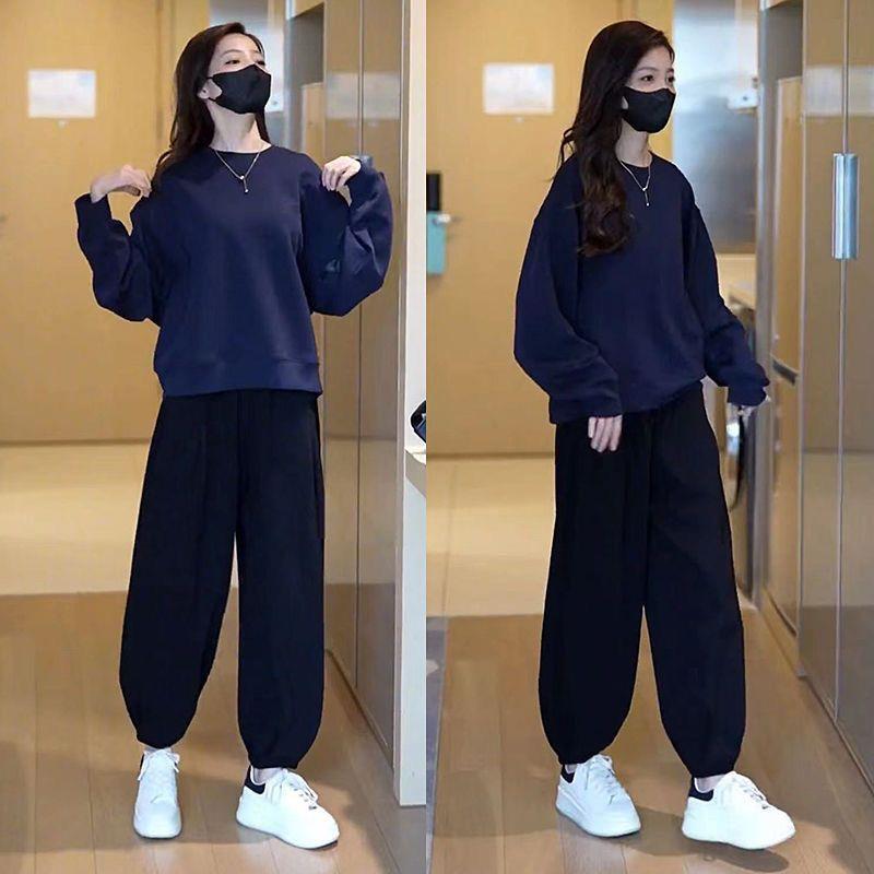 新品慵懒风休闲卫衣套装女2026春秋款洋气宽松时尚炸街街舞炫酷两