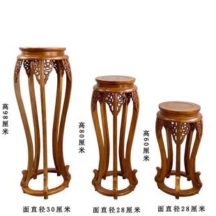 古实木花架式 花架子仿室内 客厅阳台木中质绿萝DUO吊景兰盆架整装